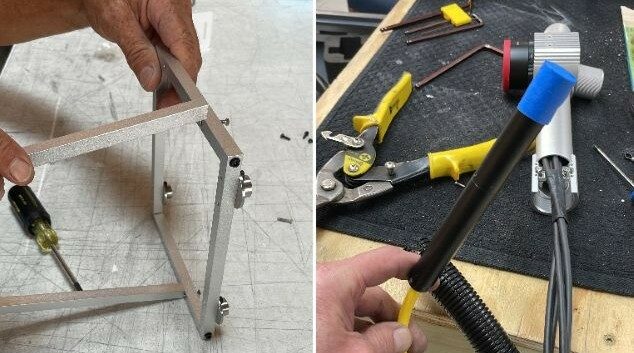 FP-300 design — engineering drawings and FeatherPulse branding